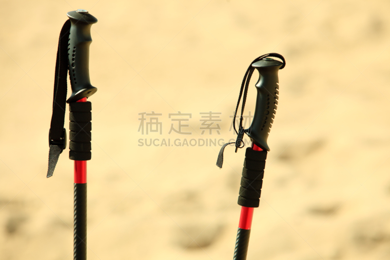 越野行走,沙子,海滩,棍,流浪汉,休闲活动,水平画幅,户外,特写,运动