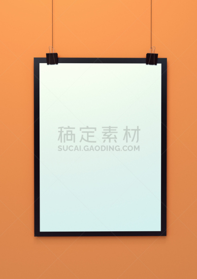 模板,悬挂的,空白的,三维图形,绘画插图,垂直画幅,留白,面无表情,金属夹