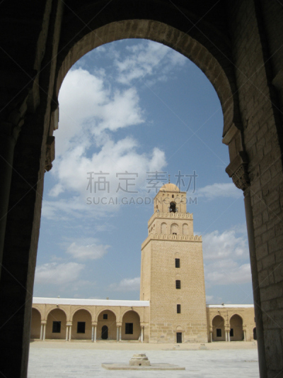 突尼斯,sidi oqba mosque,卡尔凡,垂直画幅,灵性,无人,清真寺,摄影