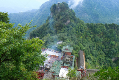 武当山,湖北省,道教,修道院,中国,安全护栏,大量人群,未来,地球形,发现