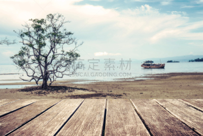 海滩,木制,梯田,特拉华,前景聚焦,运动模糊,人行桥,天空,留白,客船