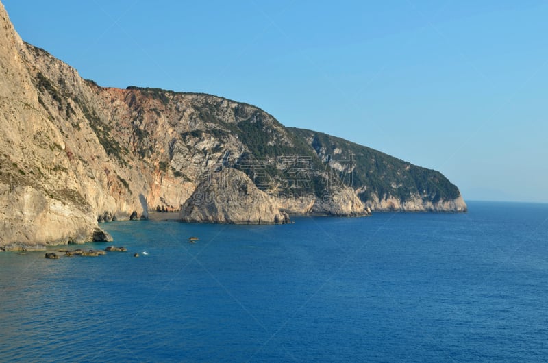 海洋,悬崖,海岸线,自然,天空,旅游目的地,水平画幅,无人,蓝色,夏天