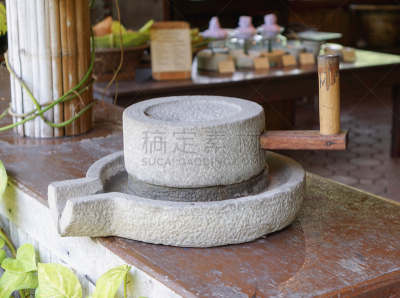 远古的,面粉厂,磨石,磨光机,磨坊,石材,板滑摩擦,农业,车轮,面包