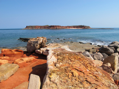 cape leveque,西澳大利亚,自然,半岛,水平画幅,沙子,无人,蓝色,方向,海洋