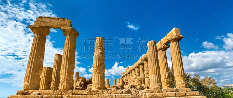 The Temple of Juno in the Valley of the Temples at Agrigento, Sicily