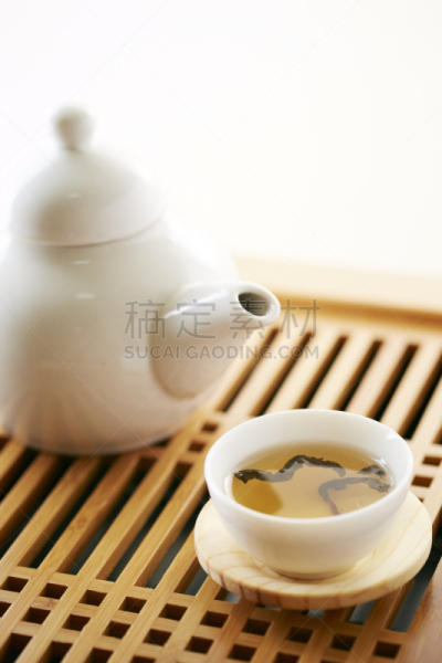 绿茶,垂直画幅,芳香的,无人,饮料,草本,茶,茶壶,亚洲,叶子