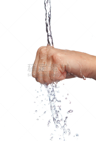 水,湿,部分,运动,清新,拳头,水面,水下,男人