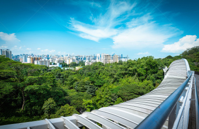 都市风景,桥,城市天际线,亨德森,白昼,新加坡市,天空,公园,水平画幅,新加坡