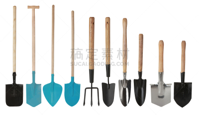 小铲子,农业,不锈钢,背景分离,耙子,草,小的,钢铁,农场,植物