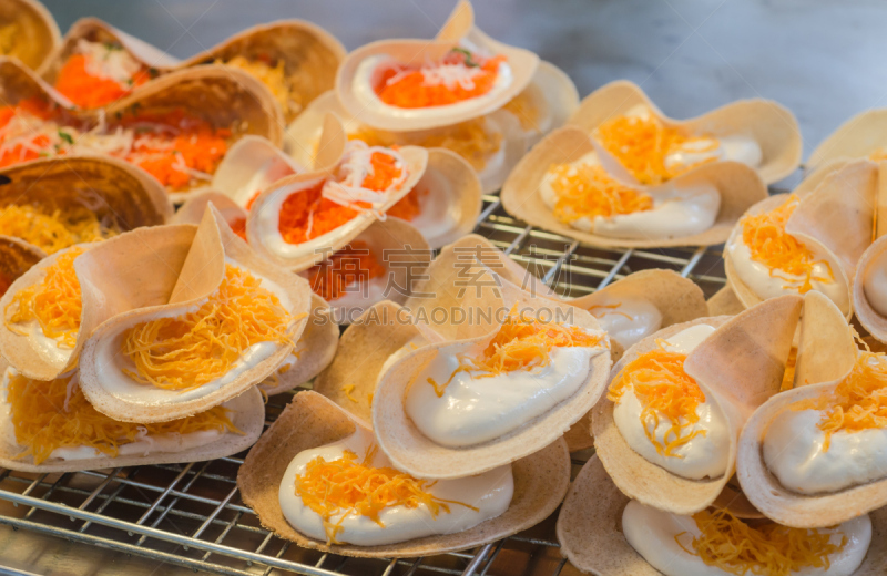泰国,街头食品,图像,柔焦,格子烤肉,沙嗲,水平画幅,开胃品,膳食,肉