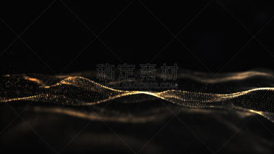 背景,金色,粒子,抽象,黑色,波形,背景虚化,数字化显示,深的,计算机
