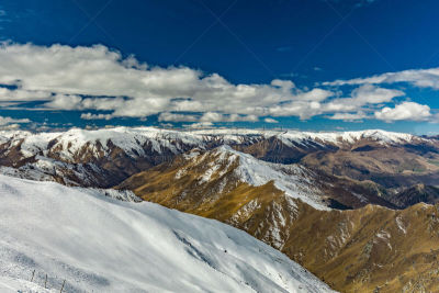 皇后镇,新西兰,山,蹄冠峰,风景,滑雪场,摄像机拍摄角度,接力赛,滑雪坡,自然