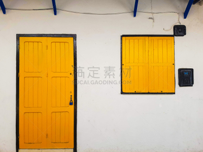 窗户,门,黄色,白色,围墙,秘密,传统,黄铜,请柬,沥青