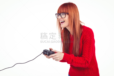 进行中,女人,游戏,潮人,玩家,砰,游戏手柄,美,30到39岁