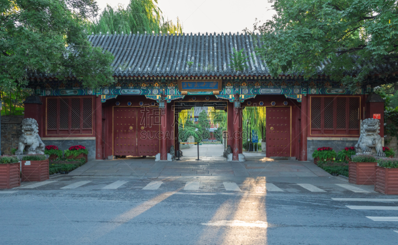 北京大学,建筑物门,美因河,北京,复古风格,中国,户外,建筑,西,建筑外部