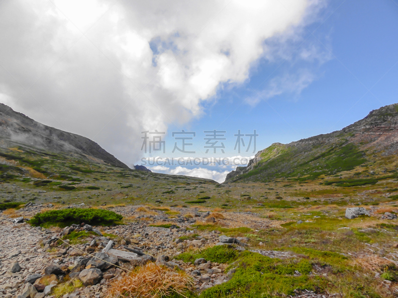 山,看风景,布希曼族,天空,休闲活动,水平画幅,长野县,无人,健康,户外