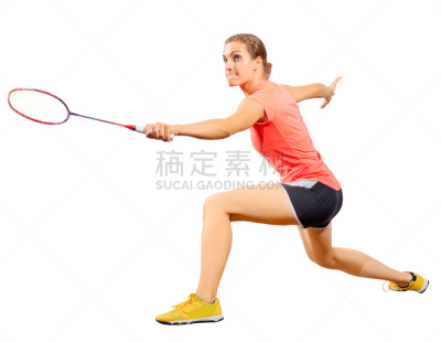 毽子,羽毛球运动,青年女人,制服,仅成年人,青年人,运动,球拍,短裤