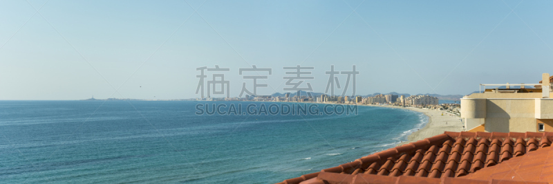 海滩,西班牙,海洋咖啡馆,沙子,曼加,水,天空,风,浮标,沙洲