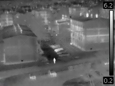 夜视镜,图像,街道,男人,热,科技,比例,汽车,城镇景观,科学实验