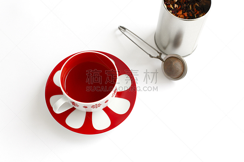 茶杯,茶碟,特写,图像聚焦技术,选择对焦,留白,饮食,水平画幅,无人,热饮