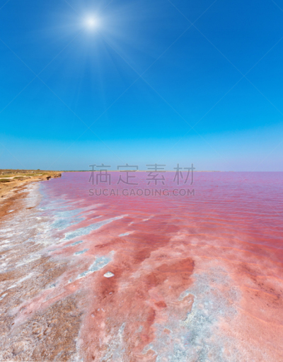 湖,粉色,乌克兰,自然界的状态,克里米亚,食盐,海岸线,泻湖,矿物质,水湾