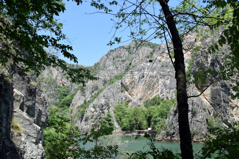 河流,斯科普里,马其顿地区,峡谷,环境,云,公园,著名景点,春天,夏天