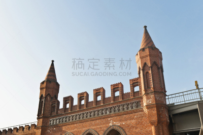 柏林,桥,德国,水平画幅,无人,户外,都市风景,建筑业,城镇,著名景点