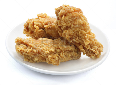 鸡肉,盘子,薯条,充满的,切片食物,三个物体,炸鸡,翅膀,鸡腿,水平画幅