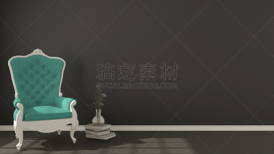 室内设计师,镶花地板,白色,扶手椅,生活方式,背景,简单,青绿色,自然,黑色