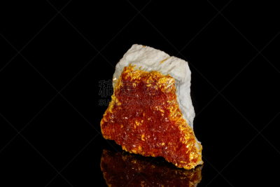 雌黄,矿物质,石材,黑色背景,大特写,华丽的,圆石,暗色,背景分离,小的