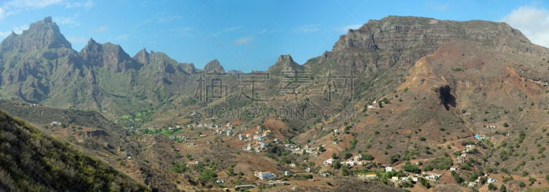 圣尼古拉,佛得角,全景,岛,群岛,自然,水平画幅,地形,山,无人