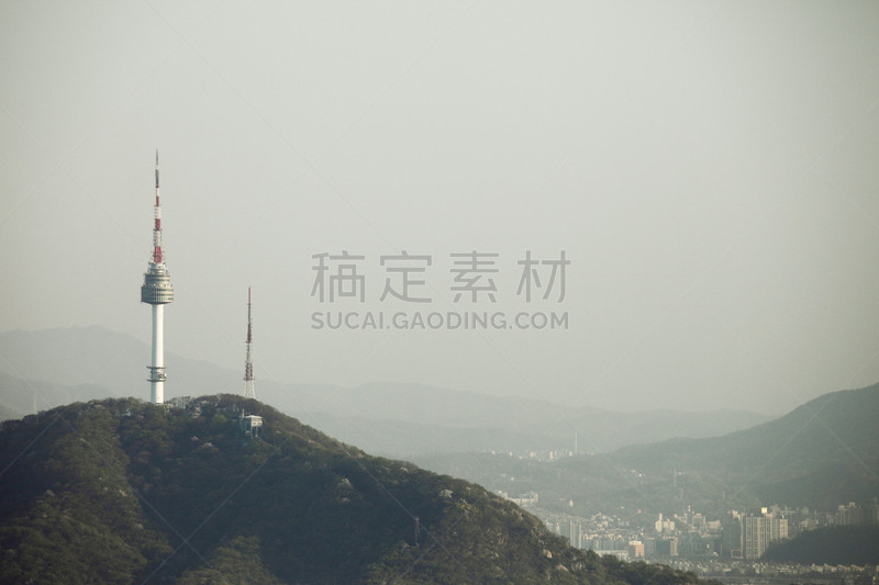 都市风景,南山塔,太空,水平画幅,建筑,无人,蓝色,城市天际线,英文字母n,户外