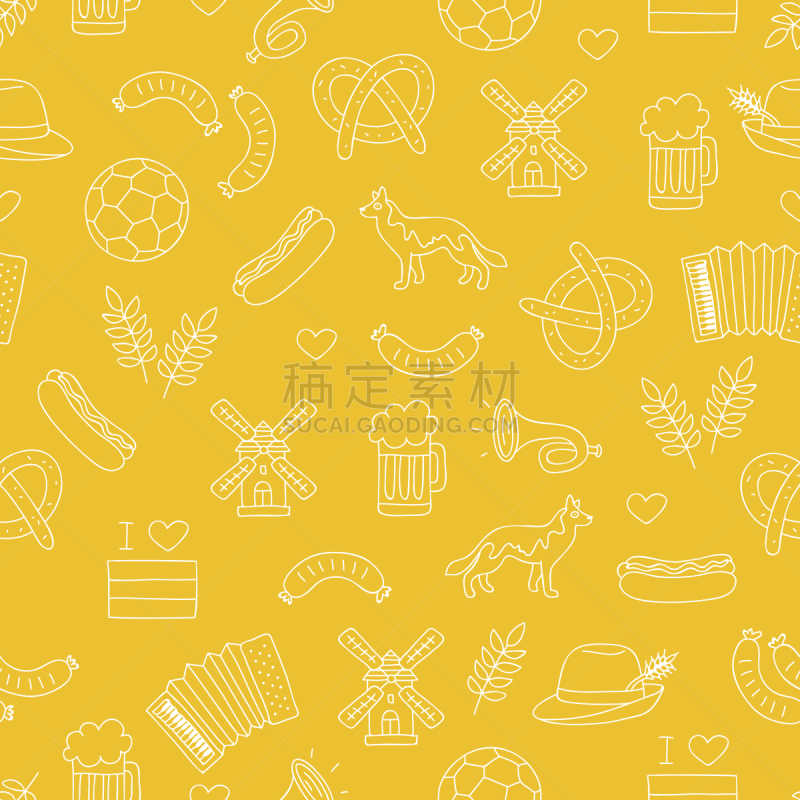 符号,矢量,式样,猎笛,手风琴,啤酒泵,乐谱,铜管乐器,热狗,牧羊犬