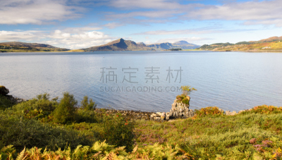 拉赛海峡,斯凯岛,水平画幅,地形,无人,苏格兰,户外,外赫布里底群岛,海洋,海岸线