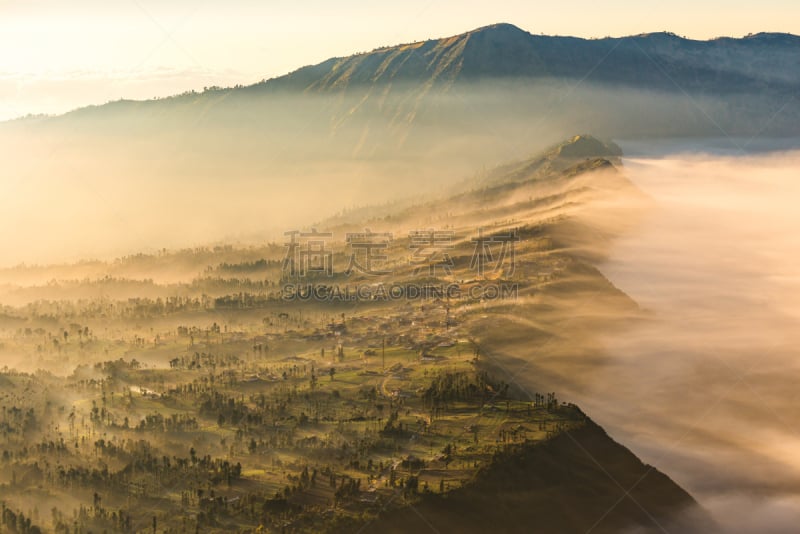 泗水,婆罗摩火山,印度尼西亚,乡村,雾,庞越,喀拉喀托火山,滕格尔火山,bromo-tengger-semeru national park,东爪哇