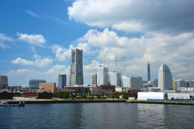 水平画幅,无人,户外,都市风景,城镇,横滨,神奈川县,横滨地标大厦,建筑