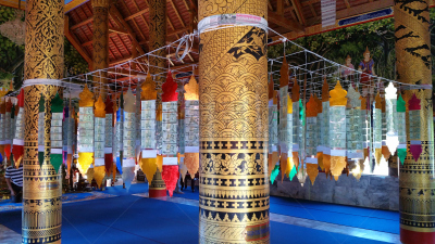 门厅,寺庙,杆,华丽的,美,灵性,古董,艺术,水平画幅,美人