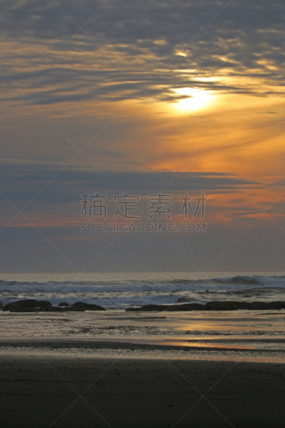 华盛顿州,kalaloch creek,海岸线,红色,垂直画幅,图像,奥林匹克山,海洋,日光,太平洋
