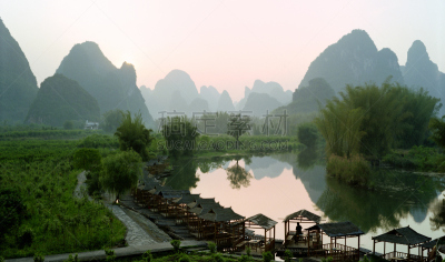 自然美,桂林,阳朔,喀斯特,自然,水平画幅,地形,山,无人,石灰石