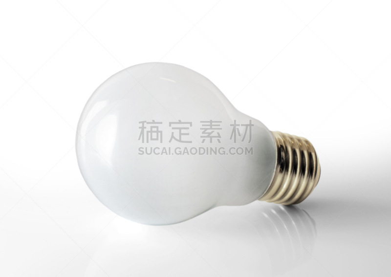 灯,白色背景,分离着色,电缆,水平画幅,能源,智慧,无人,符号,电灯泡