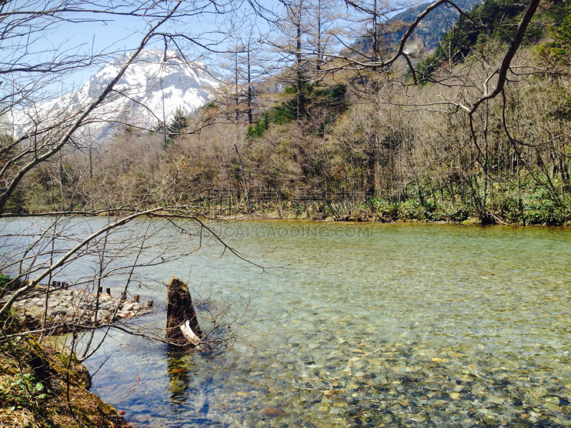 山,河流,梓川,上高地国家公园,长野县,水平画幅,无人,日本,户外,摄影