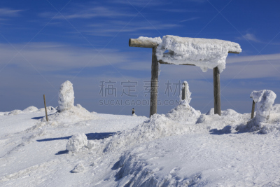 佐阿山脉,山,神殿,冬季运动,水平画幅,无人,2015年,山脉,鸟居,摄影