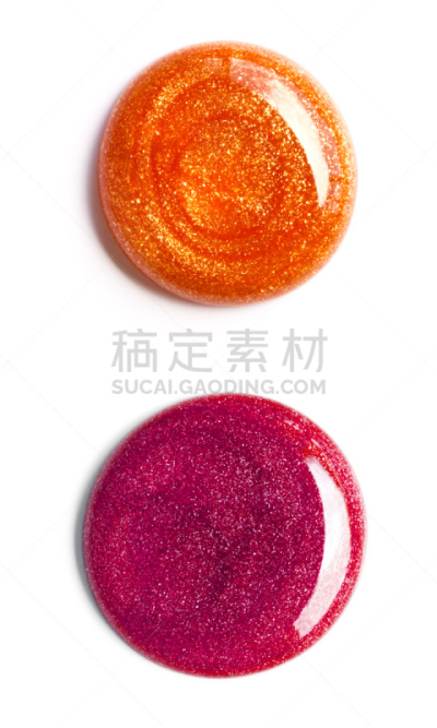 指甲油,漩涡形,正上方视角,化妆用品,无人,橙色,白色背景,橙子,彩妆,彩色图片
