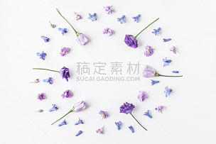花环,白色背景,多色的,多样,紫色,丁香花,母亲节,国际妇女节,风信子,留白