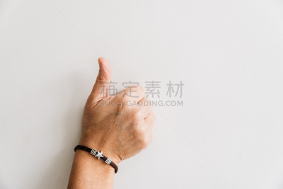 手,翘起大拇指,女人,商务,部分,空的,背景分离,一个人,女性特质,积极行动