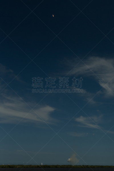 火箭,卡纳维尔角,垂直画幅,天空,美国,无人,蓝色,破土动工,佛罗里达,彩色图片