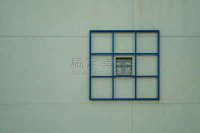 墙,方形画幅,井字游戏,窗户,美国,水平画幅,无人,蓝色,黄色,摄影