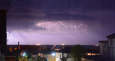 在上面,海湾,怀特岛,帆船,天空,暴风雨,客船,高视角,能源,工业船