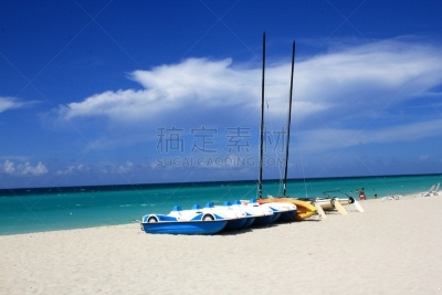 古巴,维拉德罗海滩,水,天空,美,风,度假胜地,休闲活动,水平画幅,沙子