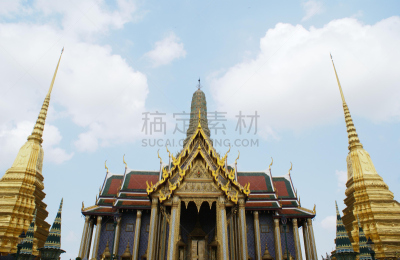 泰国,曼谷,亚洲,玉佛寺,外立面,水平画幅,无人,特写,佛塔,碧隆天神殿